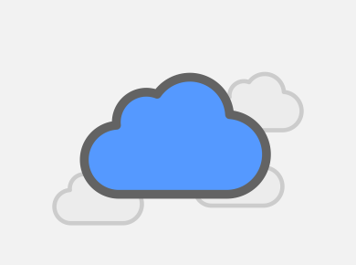 Free cloud storage icon vector